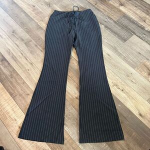 Princess Polly black stiped trousers size 4